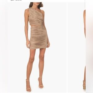 Dress the population Roxanne One-Shoulder Ruched
Minidress NWOT